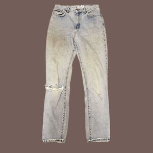 Vintage 90s Calvin Klein USA-Made Distressed Light Wash Jeans Size 8